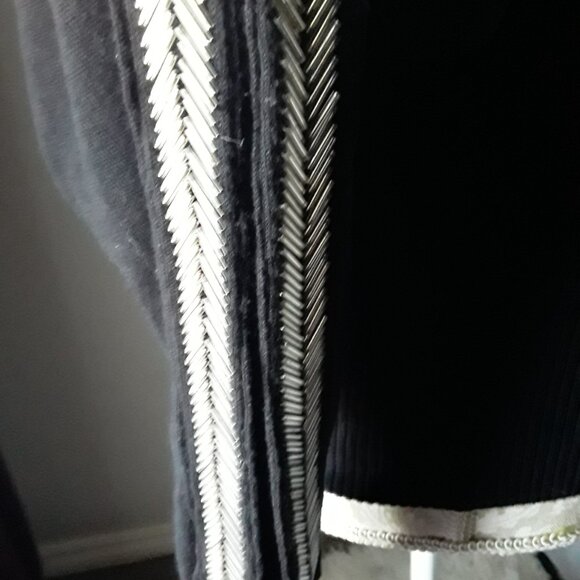 Boston Proper batwing cold shoulder dark black sweater size S - Picture 7 of 14